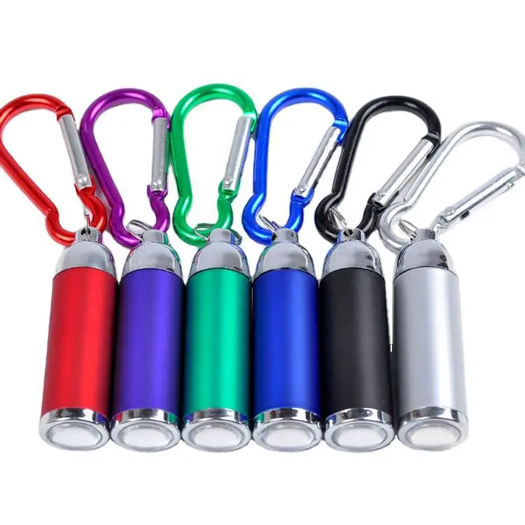 

Mini LED Flashlight Torch Keychain Keyring with Carabiner Ultra Bright Portable Travel Camping Outdoor Tools Hiking Accessories