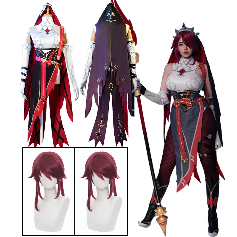 

Genshin Impact Rosaria Cosplay Costumes Anime Sexy Unisex Game Rosaria Wig Role Playing Clothing Women Halloween Costumes