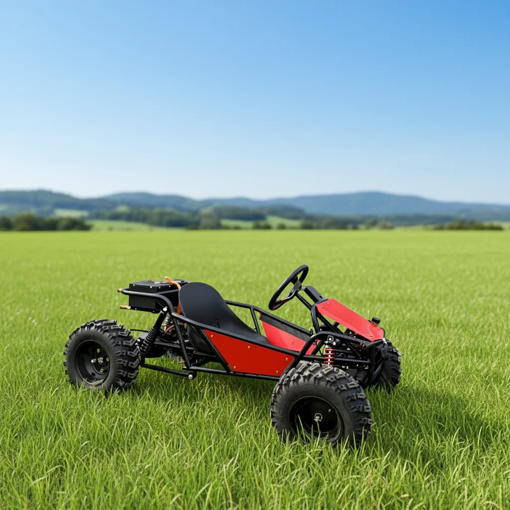 Фото Гоночный карт Crazy Racing KartRider212cc с рулевым управлением, большой взрослый гоночный карт, внедорожный карт для любых типов местности, скорость и страсть. №3