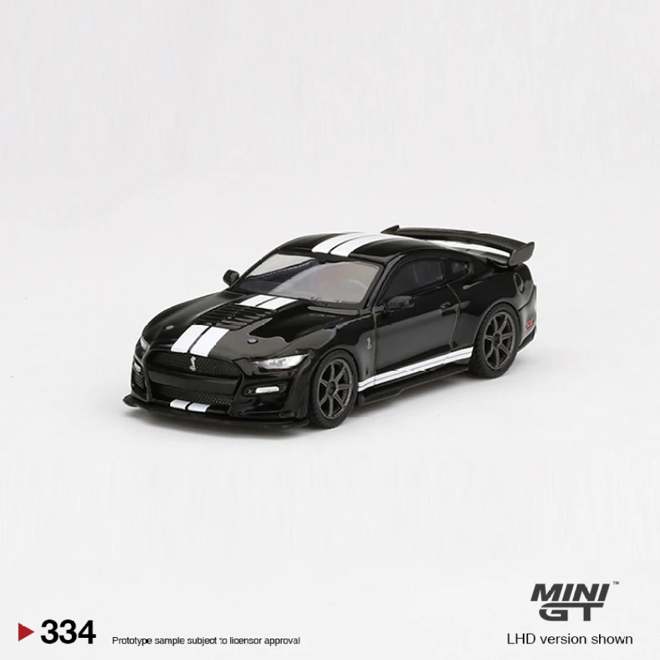 

Мини GT 1:64 модель автомобиля Mustang Shelby GT500 коллекция литых под давлением автомобилей #334 Shadow Black LHD
