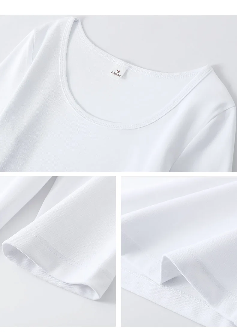 Женские рубашки с круглым вырезом однотонная женская одежда хлопковые футболки