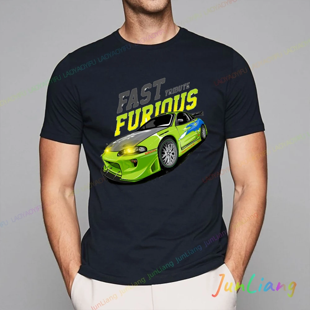 Фото Женская футболка Paul Walker, уличная одежда Fast and Furious, ретро Harajuku Y2k, одежда, топы, мужские рубашки с графическим рисунком, модная женская одежда в стиле гот №3