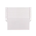 10 шт. 89 мм вертикальные потайные белые нижние рейки, переносные пластиковые нижние пластины, ПВХ вертикальные потайные фитинги, ролик