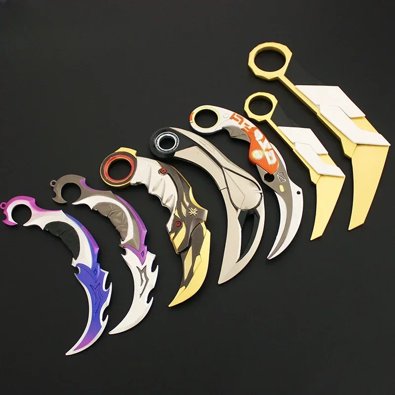 Valorant All Karambit Melee Weapons Металлическая модель с ножнами Prime Игровая периферия