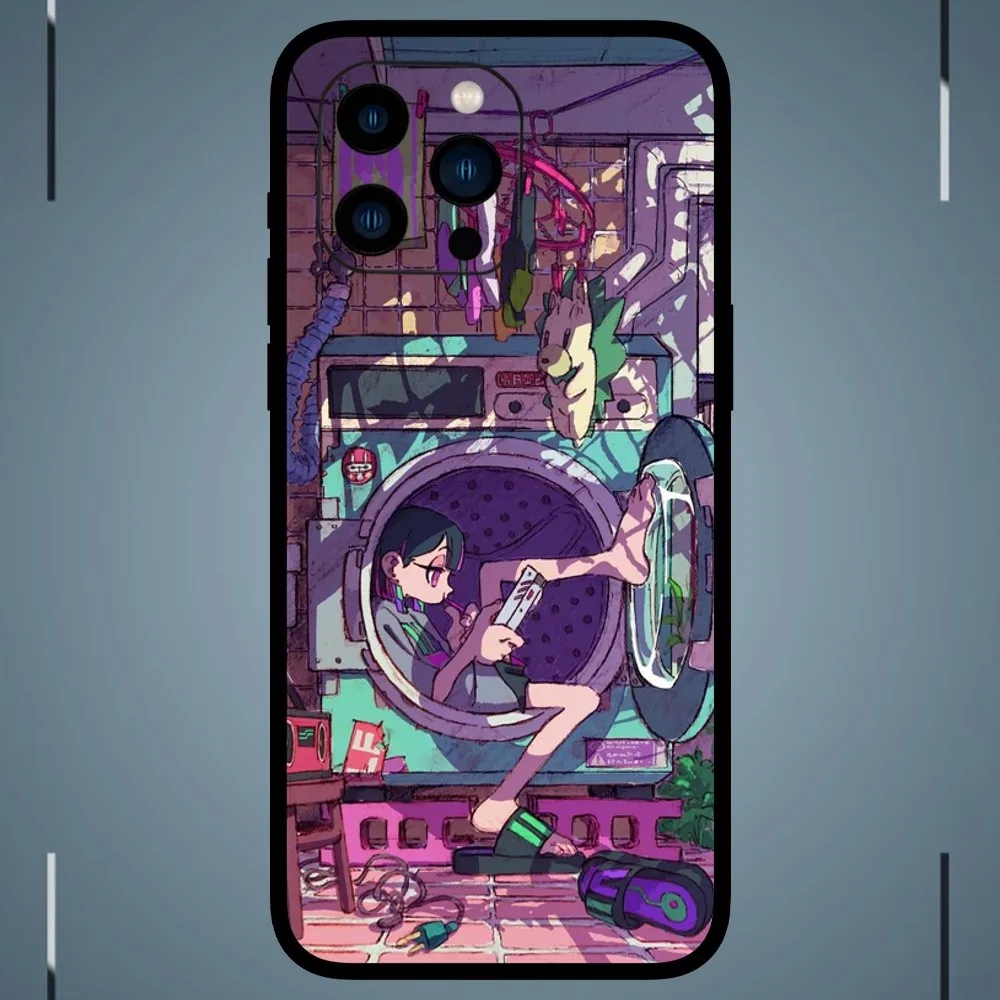 Мультяшный чехол Z-Zutomayo для телефона iPhone 15 14 13 12 11 Pro Max mini XS XR X 8 Plus SE