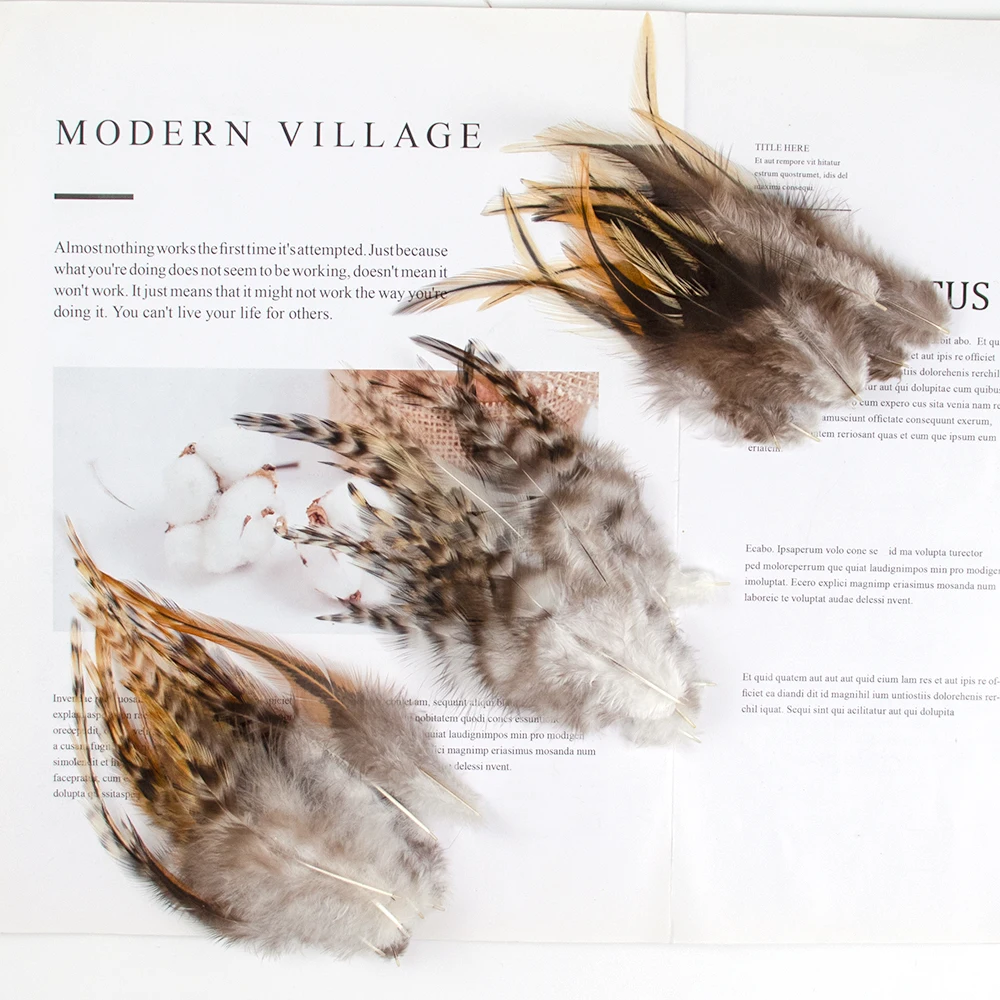 

Wholesale Rooster Chicken Feathers for DIY Craft Jewelry Decor Colored Cock Plume Wedding Dress Party Carnival Plumas Accessorie