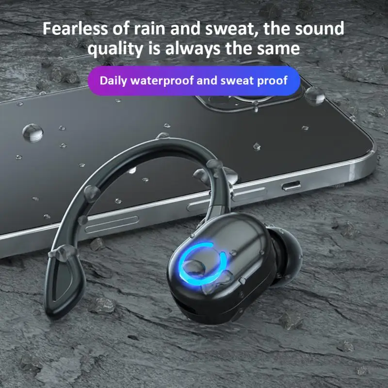 

Low Latency Wireless Headphones Ear-hook Headset With Microphone Tws Earbuds Long Standby Sport Earphones Stereo