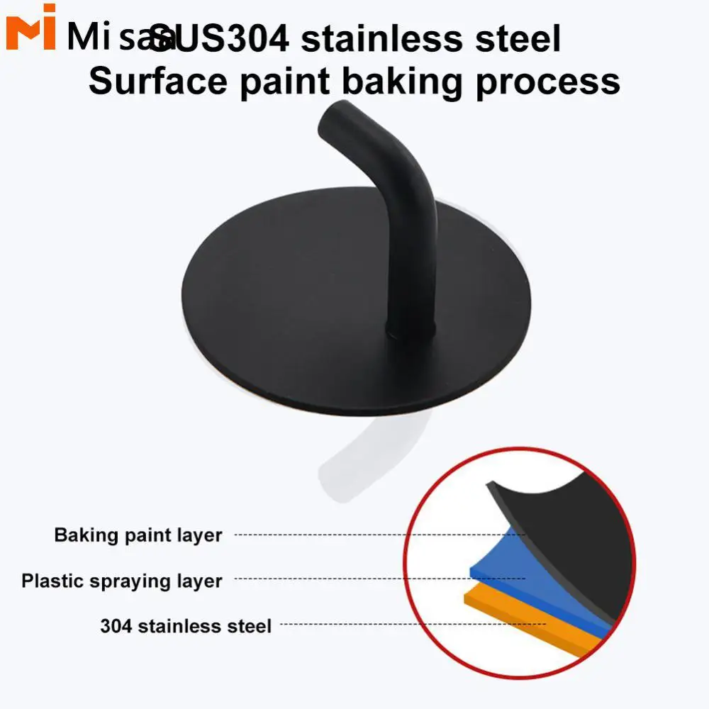 

Wall Hanger Easy Installation Stainless Steel Self-adhesive Towel Key Umbrella Punch Free Sturdy And Durable Storage Hanger Hook