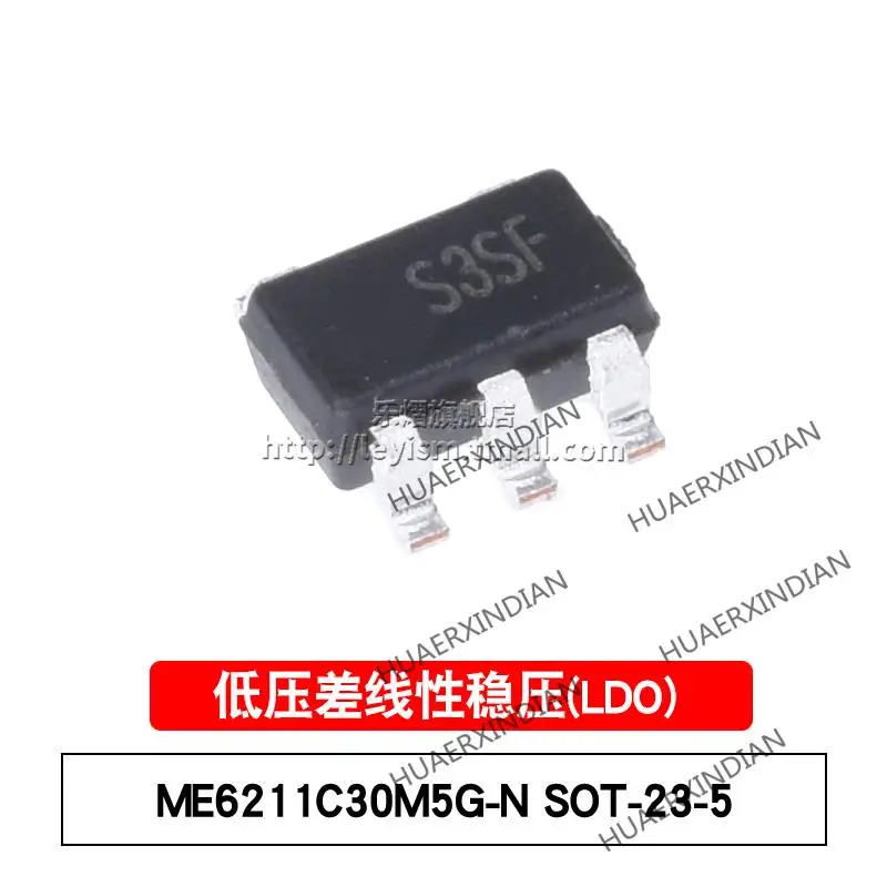 

10PCS/LOT New Original ME6211C30M5G Type S3 SOT23-5 3V ME6211C30M5G-N In Stock