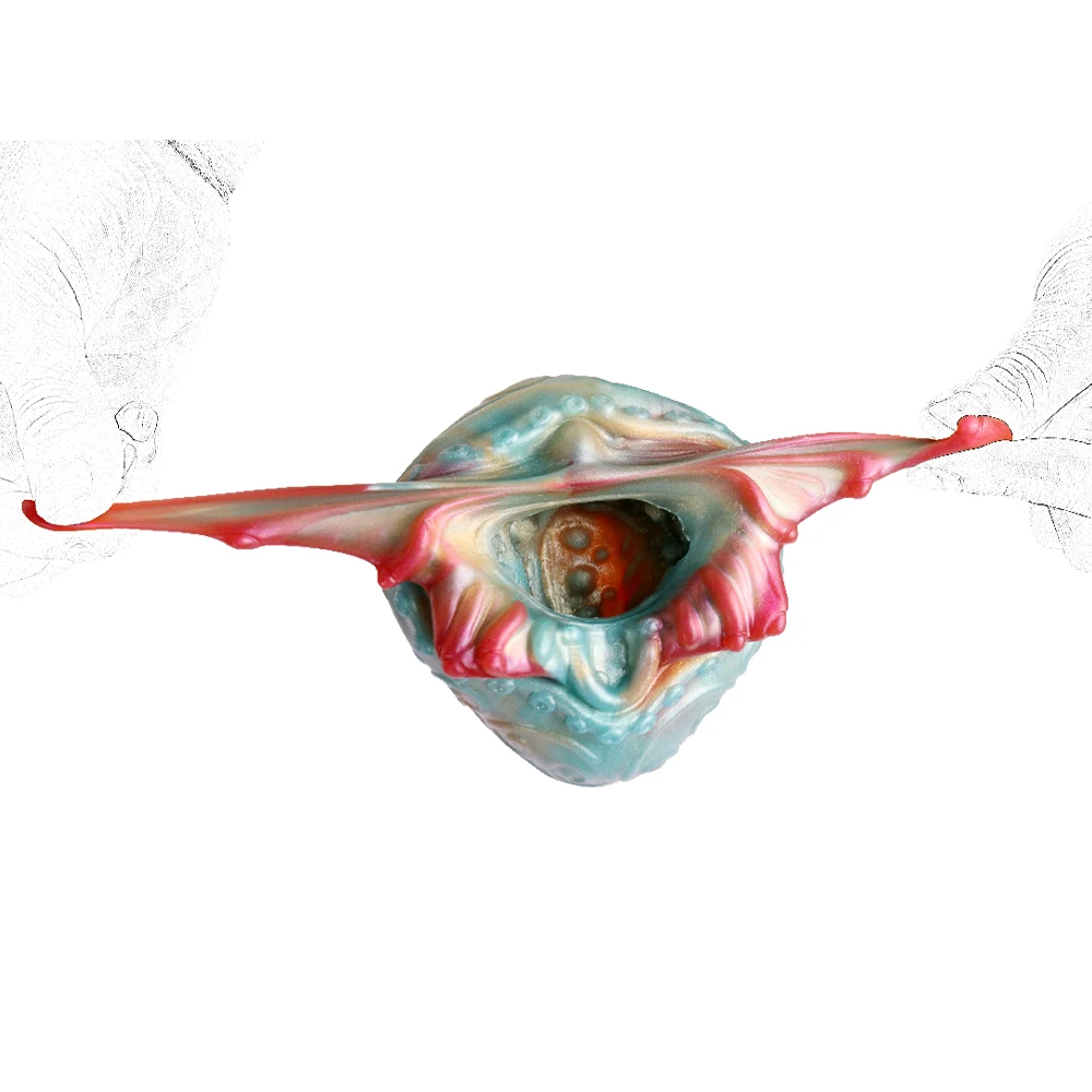 Массажер для пениса GEEBA в форме бабочки гибкий жидкий силиконовый массажер