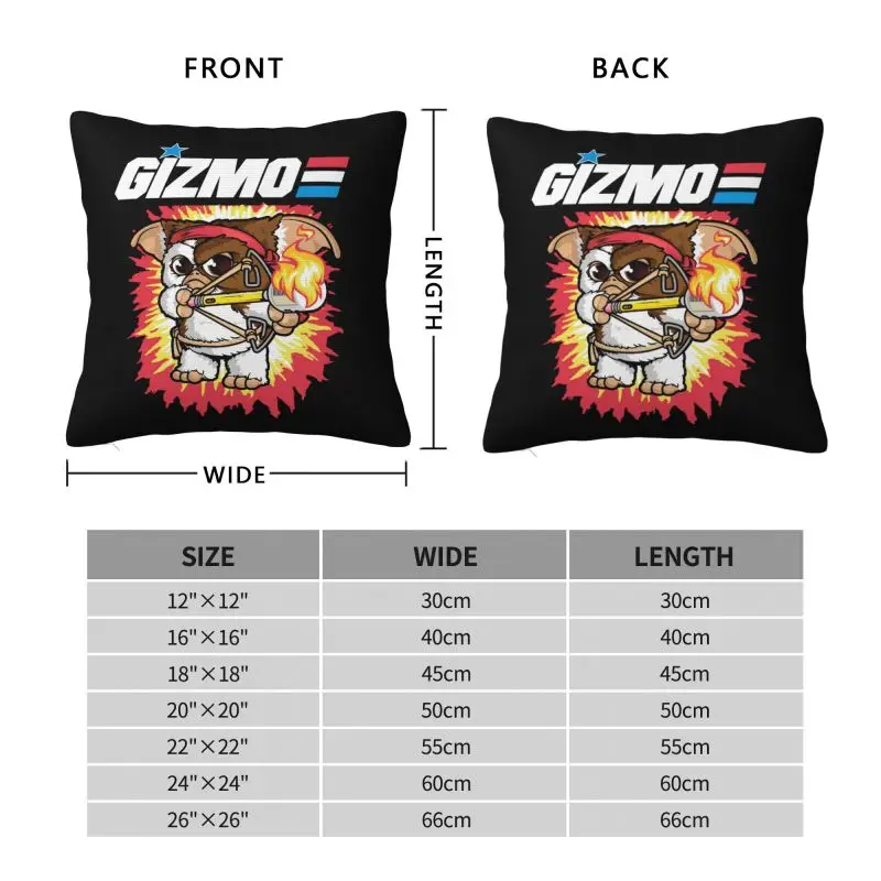 Наволочка Gremlins домашняя декоративная подушка с изображением монстра Mogwai в стиле