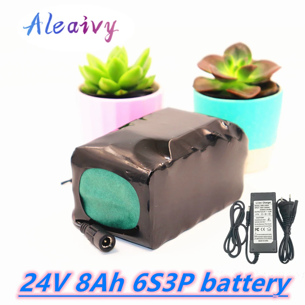 

Литий-ионный аккумулятор 6S3P 18650, 24 В, 8 Ач, 25,2 в, 8000 мА · ч, для электрического велосипеда, мопеда/электрического/литий-ионного аккумулятора + за...