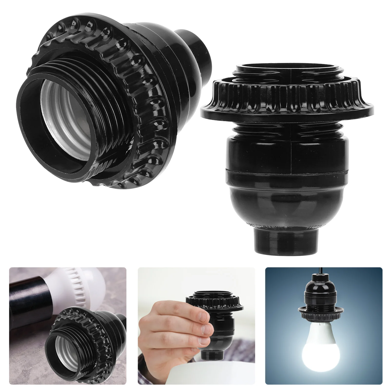 

Socket Lamp Light Base Bulb E26 Holder Ceiling Keyless Outdoor Replacement Parts Only Metal Table Kit Repair Holders Plug
