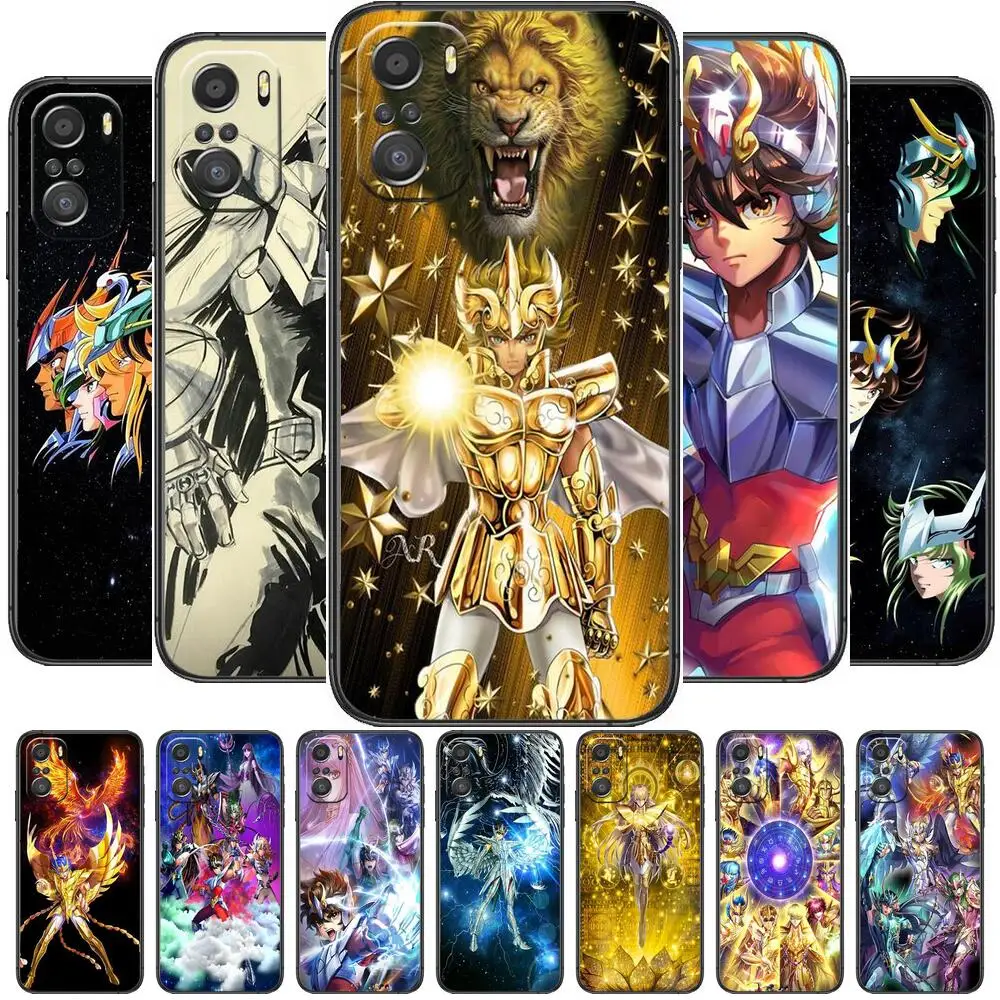 

Saint Seiya Anime Phone Case For xiaomi mi 11 Lite pro Ultra 10s 9 8 MIX 4 FOLD 10T 5g Black Cover Silicone Back Prett