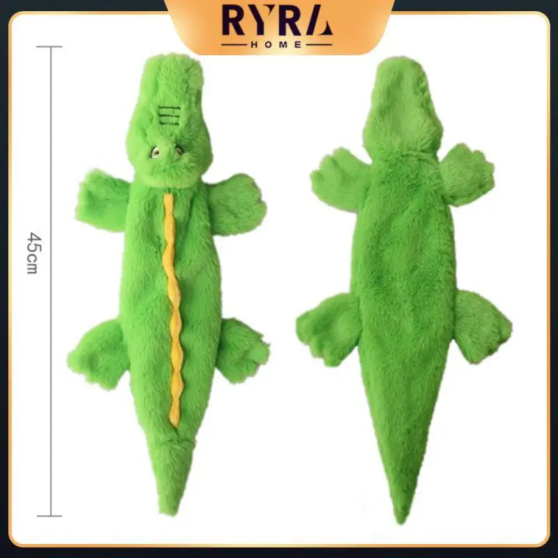 

Polyester Sound Sounding Skin Toy Crocodile/pig/elephant Dogs Chew Toys Animal Plush Toys Dog Accessories 45x15cm Squeak Cute