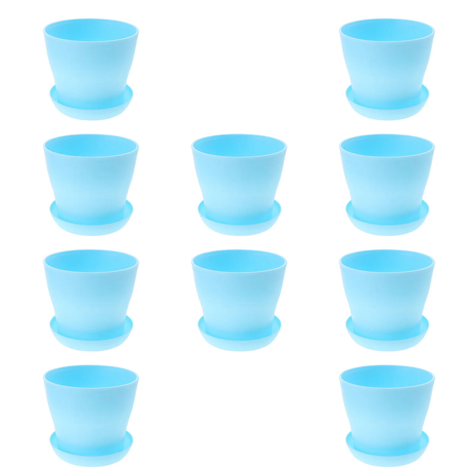 

10 Pcs Flower Pots Plastic Flowers Planting Pot Gardening Succulent Plants Holder