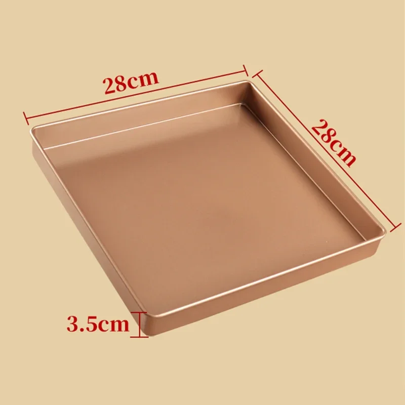 Утолщенная антипригарная форма для выпечки 11 дюймов квадратная тортов поднос из