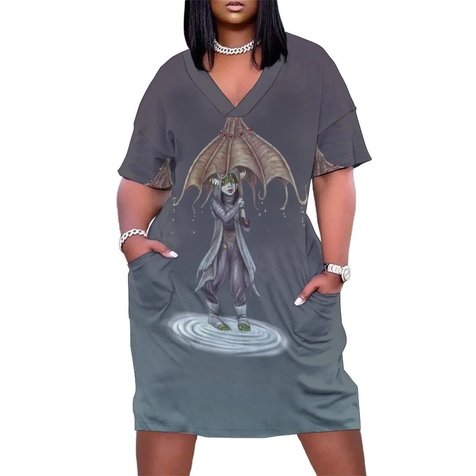 Женское платье Nott n зонтик свободного кроя из полиэстера