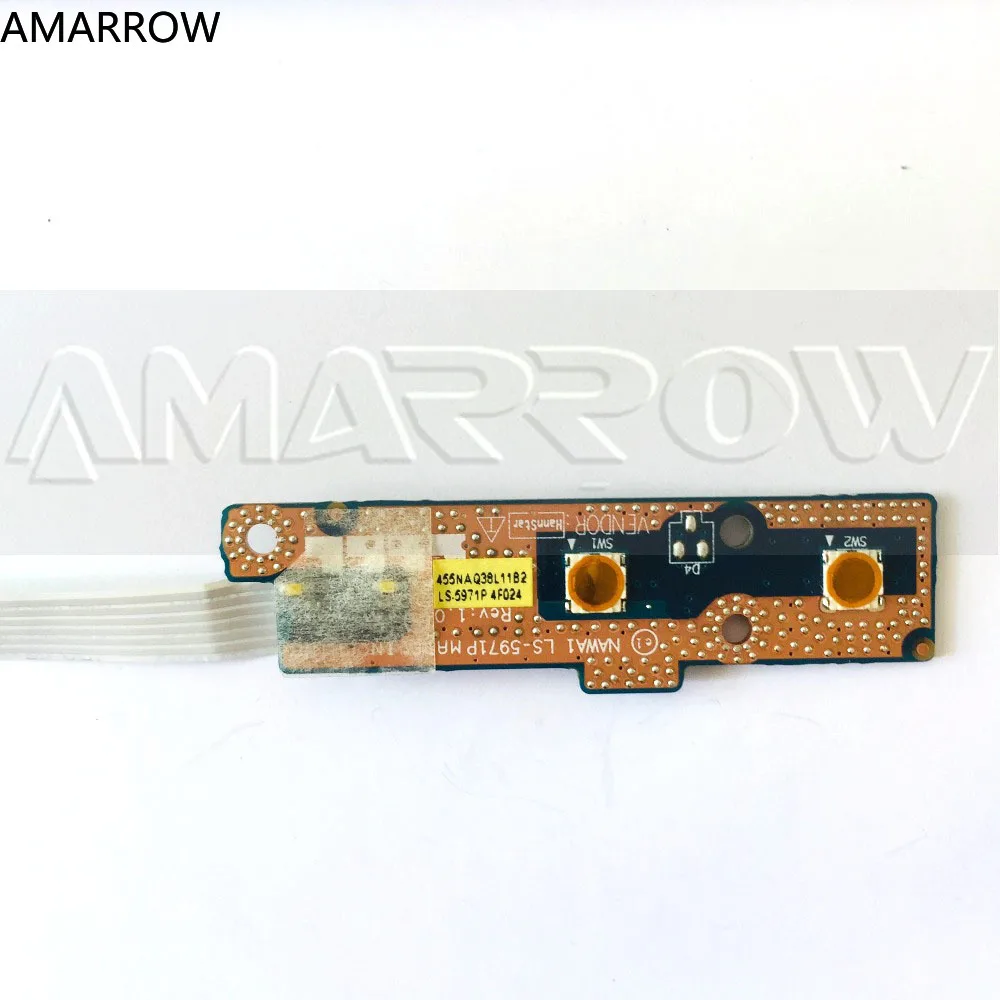 Оригинальный, бесплатная доставка, для lenovo G455 G455AX G450, кнопка питания, плата, переключатель, плата, LS-5971P