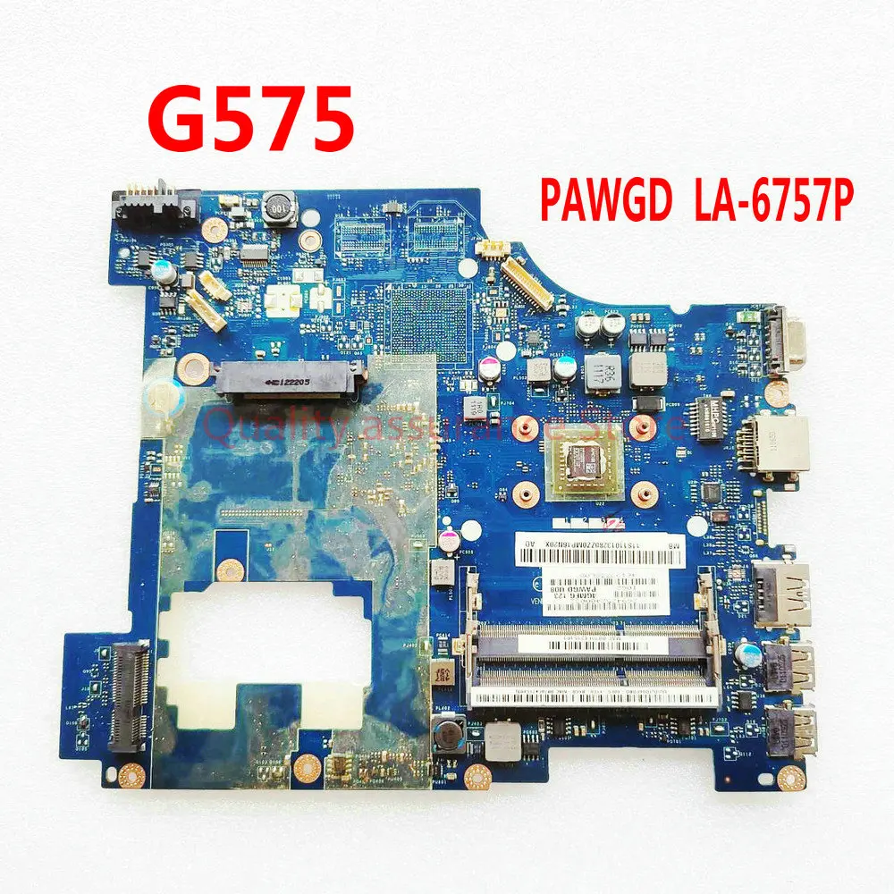 Для Lenovo G575 Notebook PAWGD LA-6757P материнская плата для ноутбука G575GX DDR3 PAWGD LA-6757P Для Lenovo G575 Notebook PAWGD LA-6757P материнская плата для ноутбука G575GX DDR3 PAWGD LA-6757P