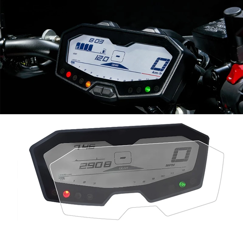 Фото Для Yamaha MT-07 FZ-07 FZ07 MT 07 2013-2020 2017 2018 2019 MT07 кластерная защитная пленка от царапин Защитная пленка для экрана №1