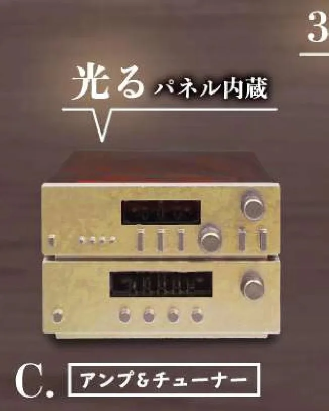 Фото Оригинальные капсульные игрушки Spirits Gashapon CD Advanced Sound Repeater System Блюдце Свет Миниатюрная модель Аниме Кукла Фигурка Декор №3