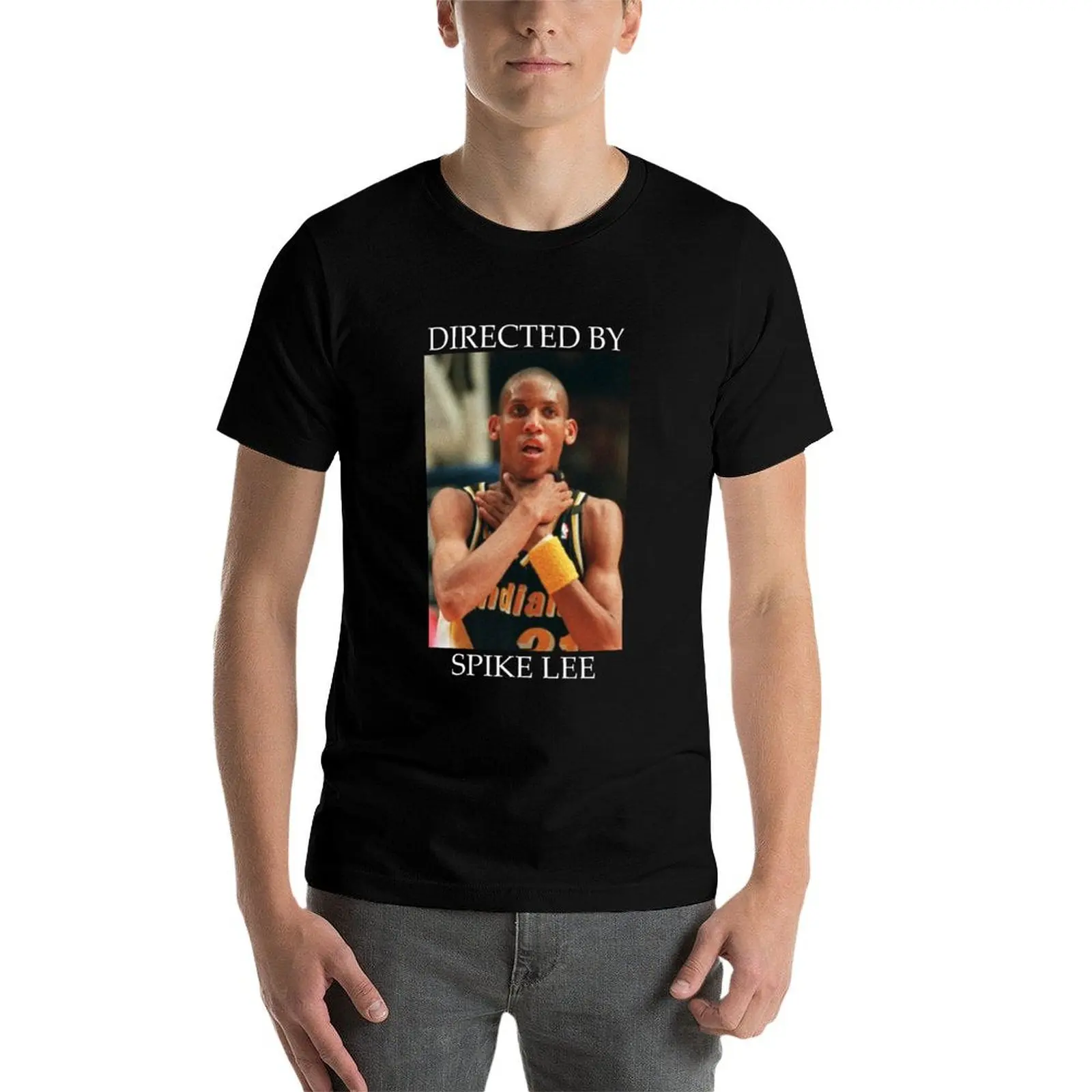 Фото Футболка Legendary Reggie Miller Choke с современным принтом, повседневная футболка №3