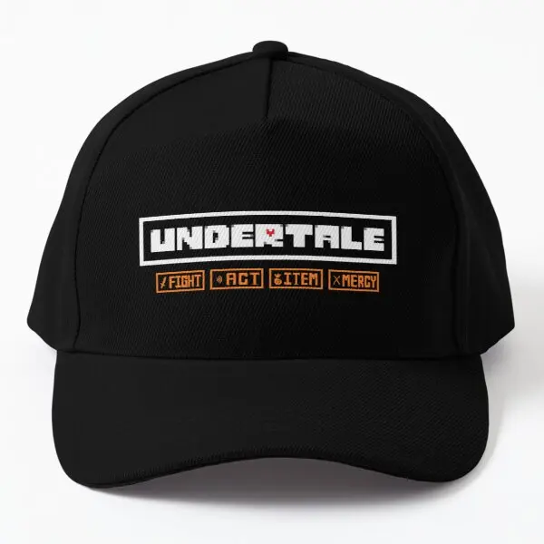 Undertale T Shirt Gamer  Baseball Cap Hat Bonnet  Fish Solid Color Summer Women Casual Boys Spring  Black Sun Snapback