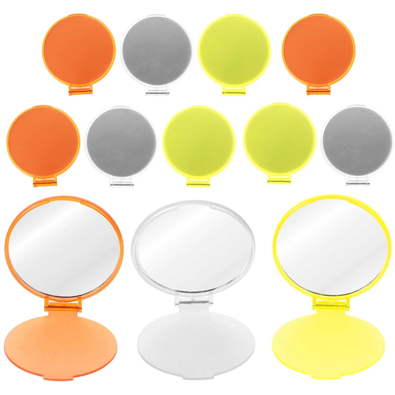12 шт. складное зеркало для макияжа портативное мини-круглое косметическое