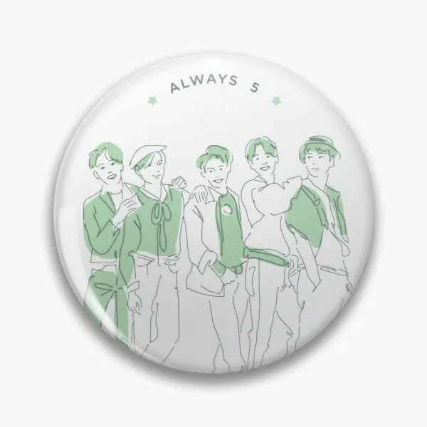 

Shinee Always 5 Soft Button Pin Lover Clothes Fashion Lapel Pin Decor Metal Hat Badge Gift Collar Funny Jewelry Creative Brooch