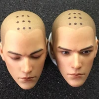 16 scale unpaintedpainted model holy monk head sculpt with open eyes head toy for 12 inches action figure male body doll