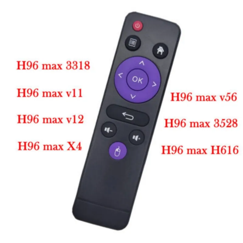 

IR Wireless Remote Control For H96 Max V8 V11 X3 X4 H616 Purple Universal Android Smart TV Box Remote Control