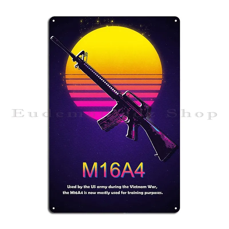 M16a4 оружие Xezyy металлический плакат с табличкой для гаража печать детской