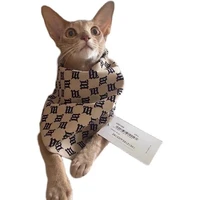 multifunctional cat and dog scarf triangle scarfletter patternretrospoofhip hop style chaoren street pat small square scarf