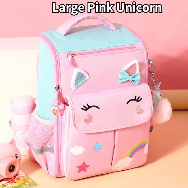 2022 New Cute Student Boys Girls School Bags Cartoon Unicorn Dinosaur Children Backpack In Kindergarten Travel Gift