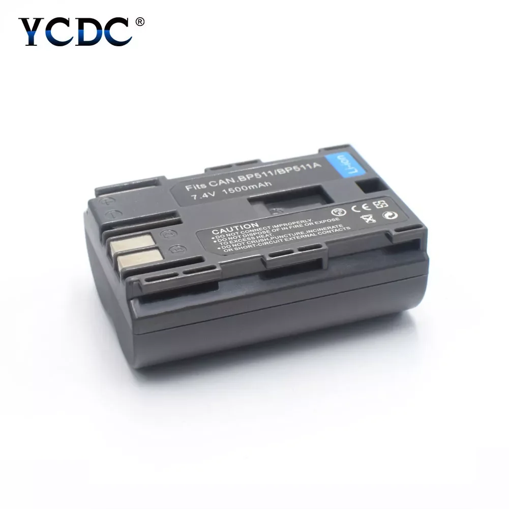 

BP-511 BP511A Battery 1500mAh camera battery for Canon EOS 10D 40D 300D 5D 20D 30D 50D D60 D30 1500mAh, for canon accessories