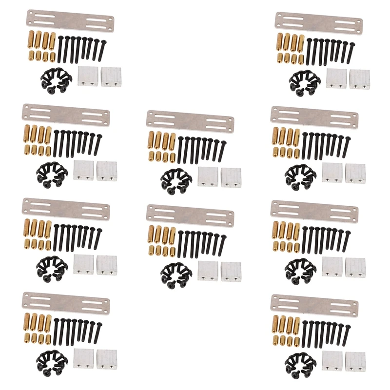 

10X Upgraded Metal Servo Fixed Mount Bracket Kit Parts For Wpl Rc Truck Car Accessories Toys For Children