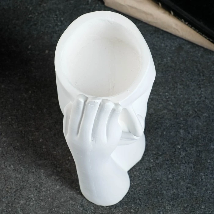 Фигурное кашпо &quotЛада&quot белая 27 7см 7503619 |