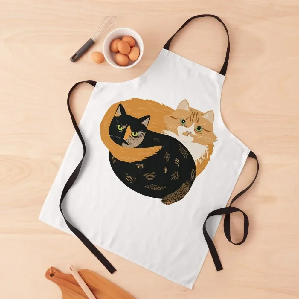 Тыква и Нала - Фартук Кошки в любви Униформа шеф-повара официанта для женщин