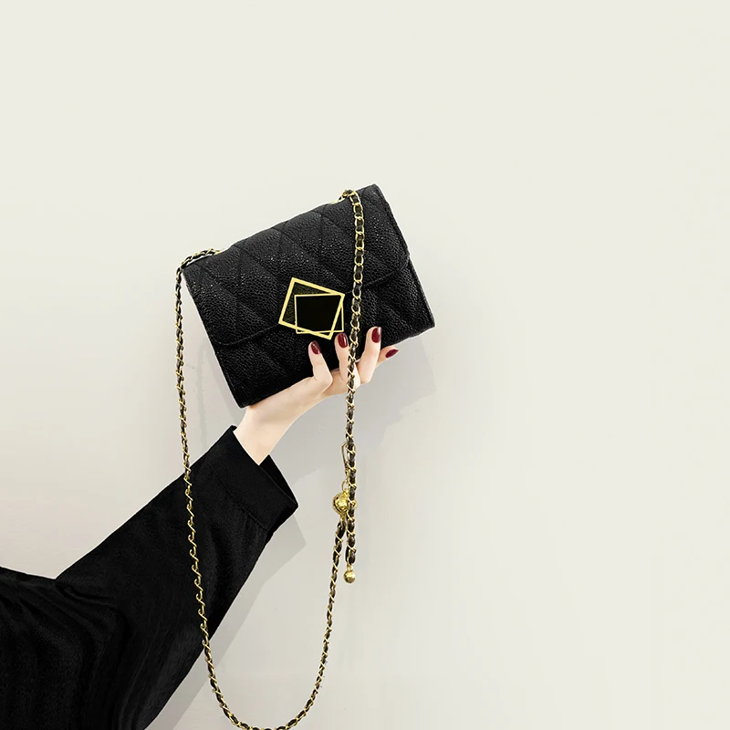 

New Fashion High-Grade Popular Rhombus Chain Shoulder Messenger Bag
