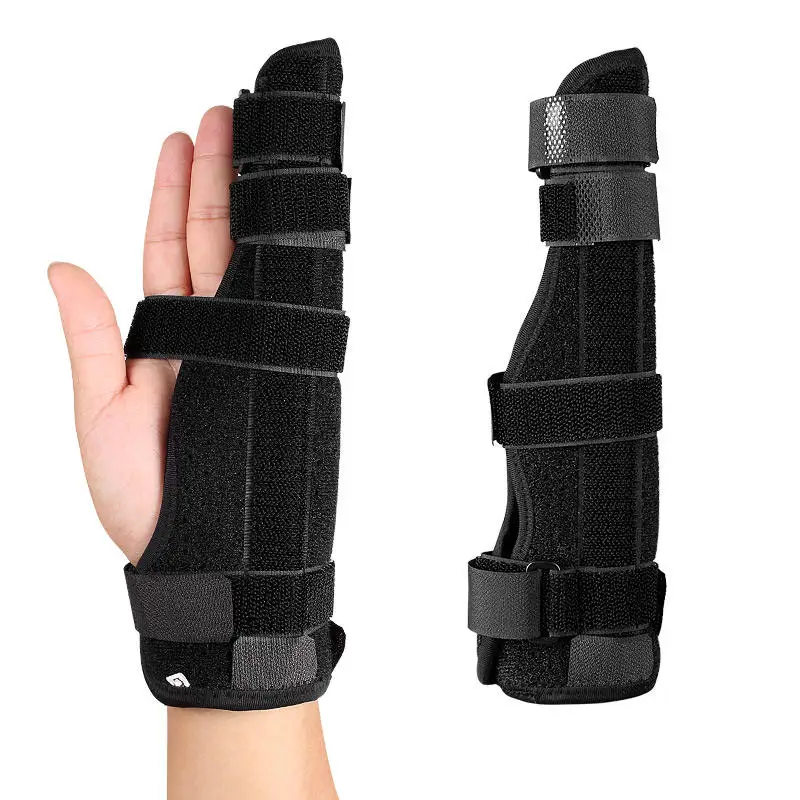 

Splint Pinky Finger Support Aluminum Adjustable Hand Fixer Brace for Trigger Knuckle Sprain Rheumatoid Arthritis Pain Relief