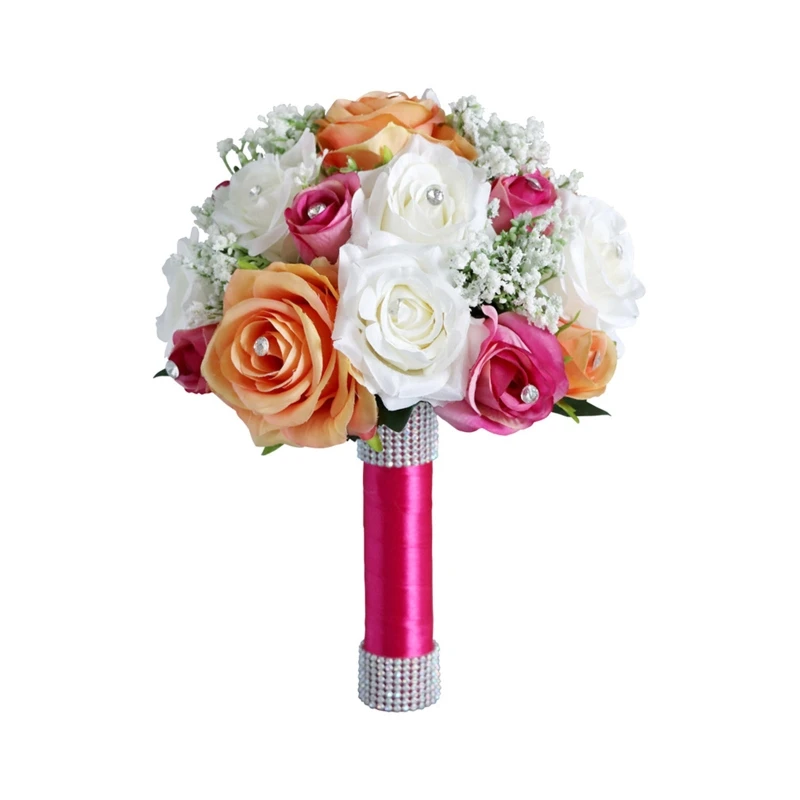 

Y5LE свадебный романтический букет цветов искусственные шелковые цветы реквизит для фотосъемки для невесты свадебные букеты