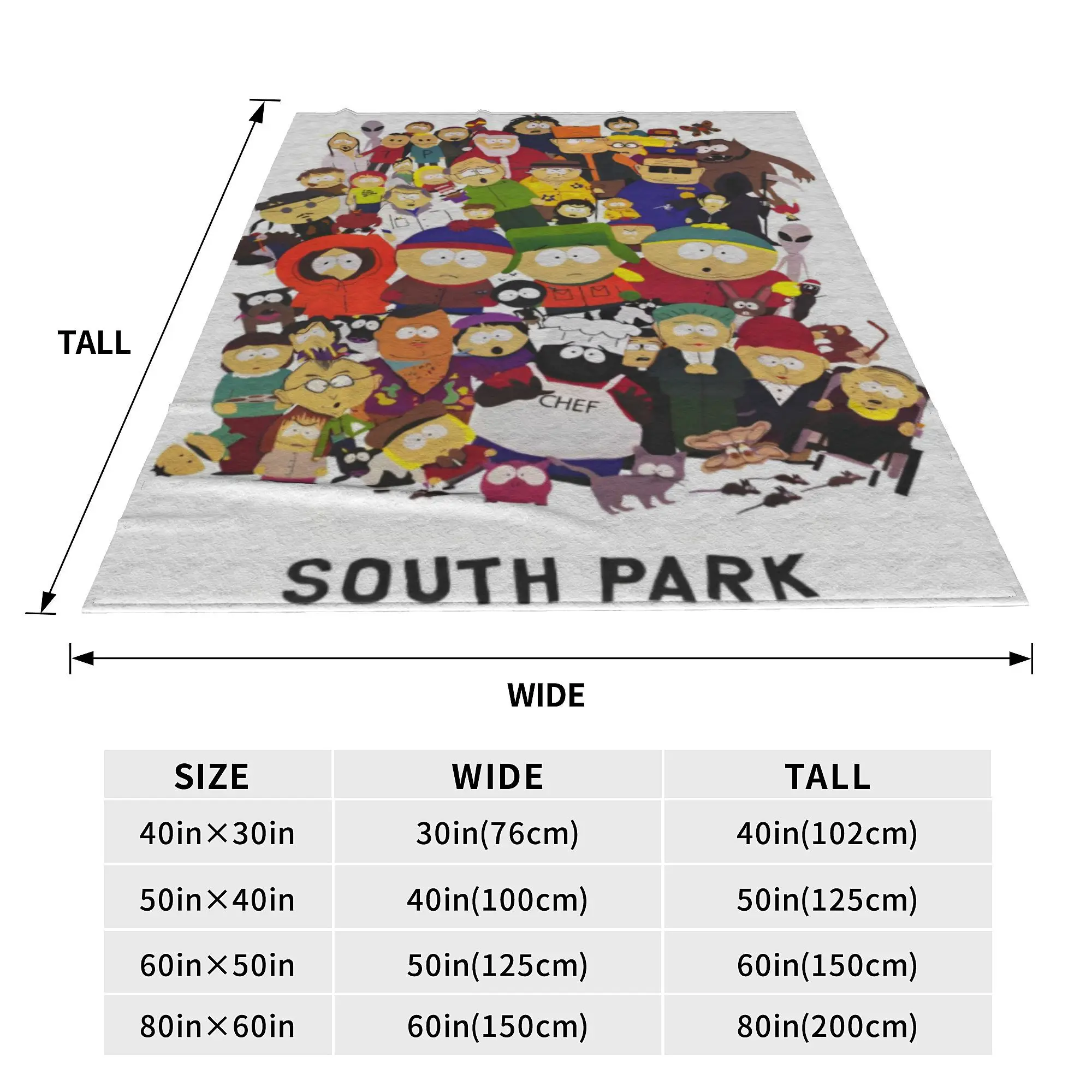 Southes мультфильм парки ролевая игра вязаные одеяла флисовые милые забавные теплые