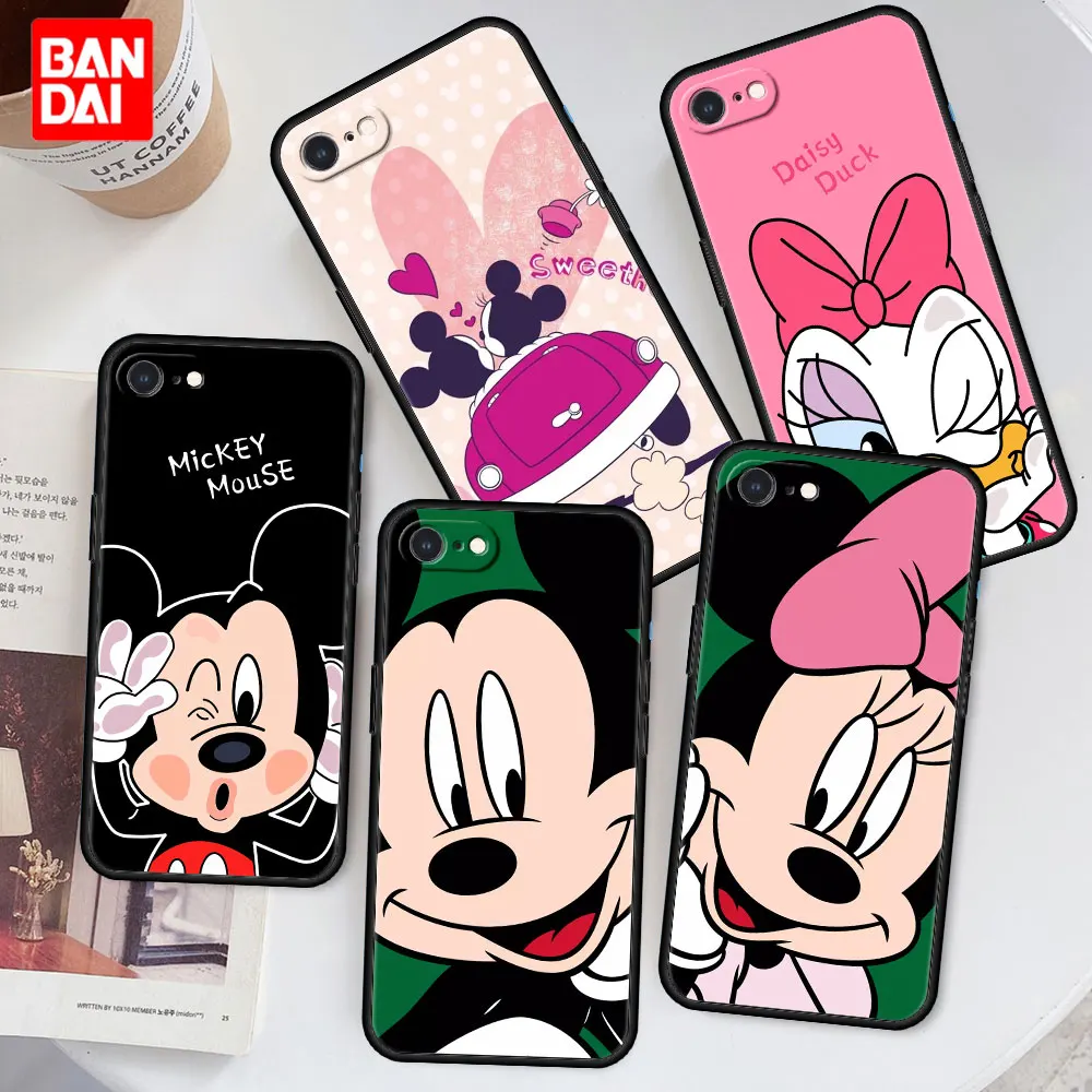 

Mickey Mouse Daisy Minnie Face Cell Phone Case for iPhone SE 2020 X XS Max XR 6 6Plus 6S 7 7Plus 8 8Plus Plus Silicone Cover