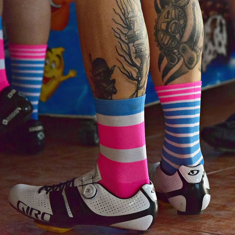 3 pairs Asymmetry Cycling Socks Breathable Perspiration Deodorant Sports Socks for Man Woman Cycling Running Outdoor Sports