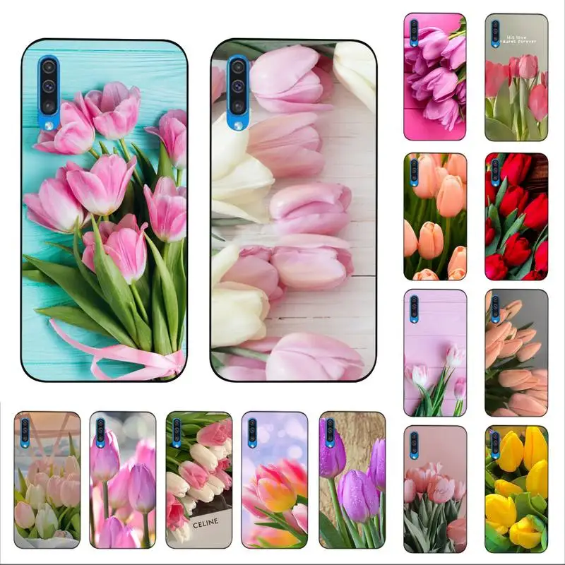 

YNDFCNB Tulip flower Phone Case for Samsung A51 01 50 71 21S 70 10 31 40 30 20E 11 A7 2018