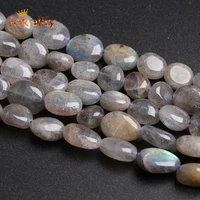 natual gray labradorite irregular stone beads loose spacer beads for jewelry making diy bracelets necklaces accessories 15 inch