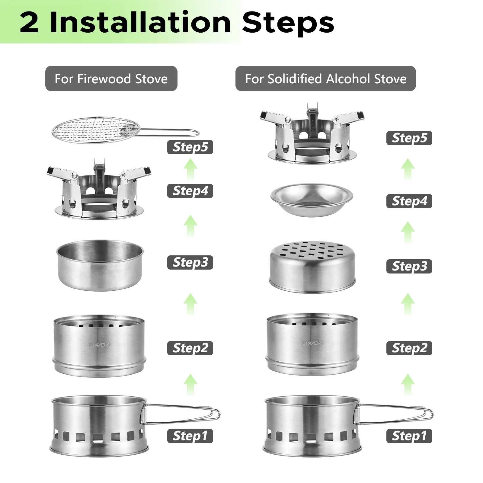 Туристическая горелка на спиртовой основе компактная Легкая для выживания