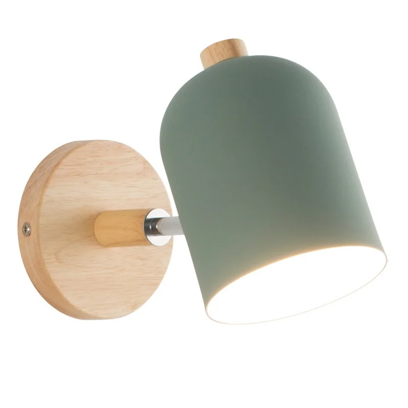 Nordic Modern Wall Lamp Loft Iron Wooden Light Fixture For Living Room Bedroom Bedside Sconces Home Decor Indoor Lamparas