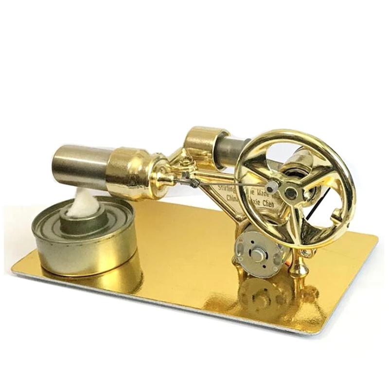 

FBIL-Mini Hot Air Stirling Engine Motor Model Stream Power Physics Experiment Model Educational Science Toy Gift For Children